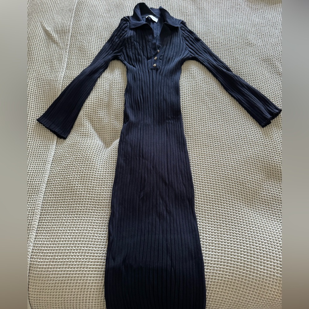 Legoe Heritage Luxe Long Sleeve Polo Maternity Dress